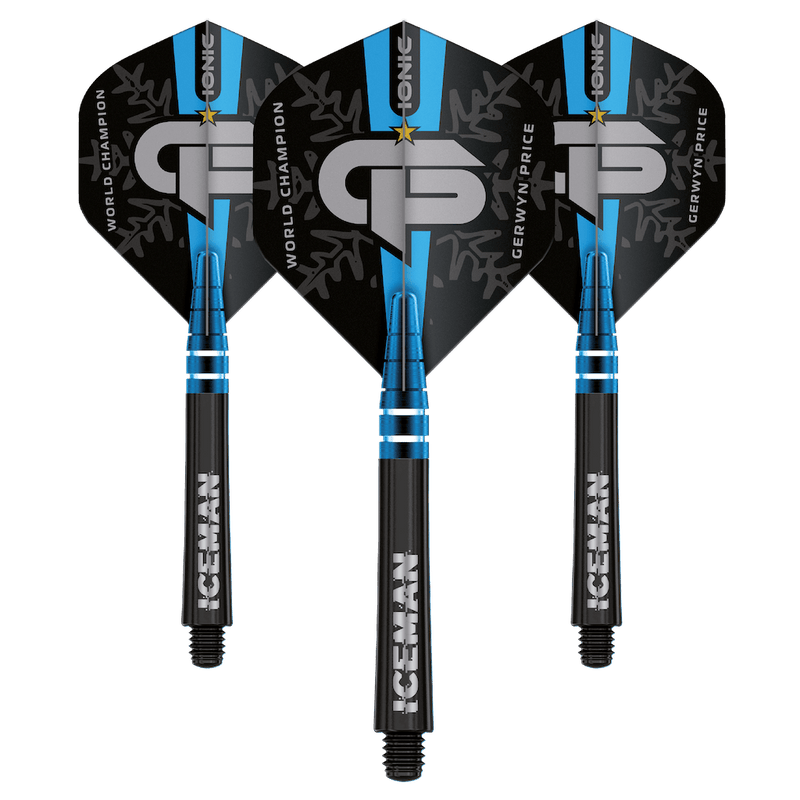 Gerwyn Price World Champion Flight & Shaft Combo - schwarz - DreamDarts Dartshop