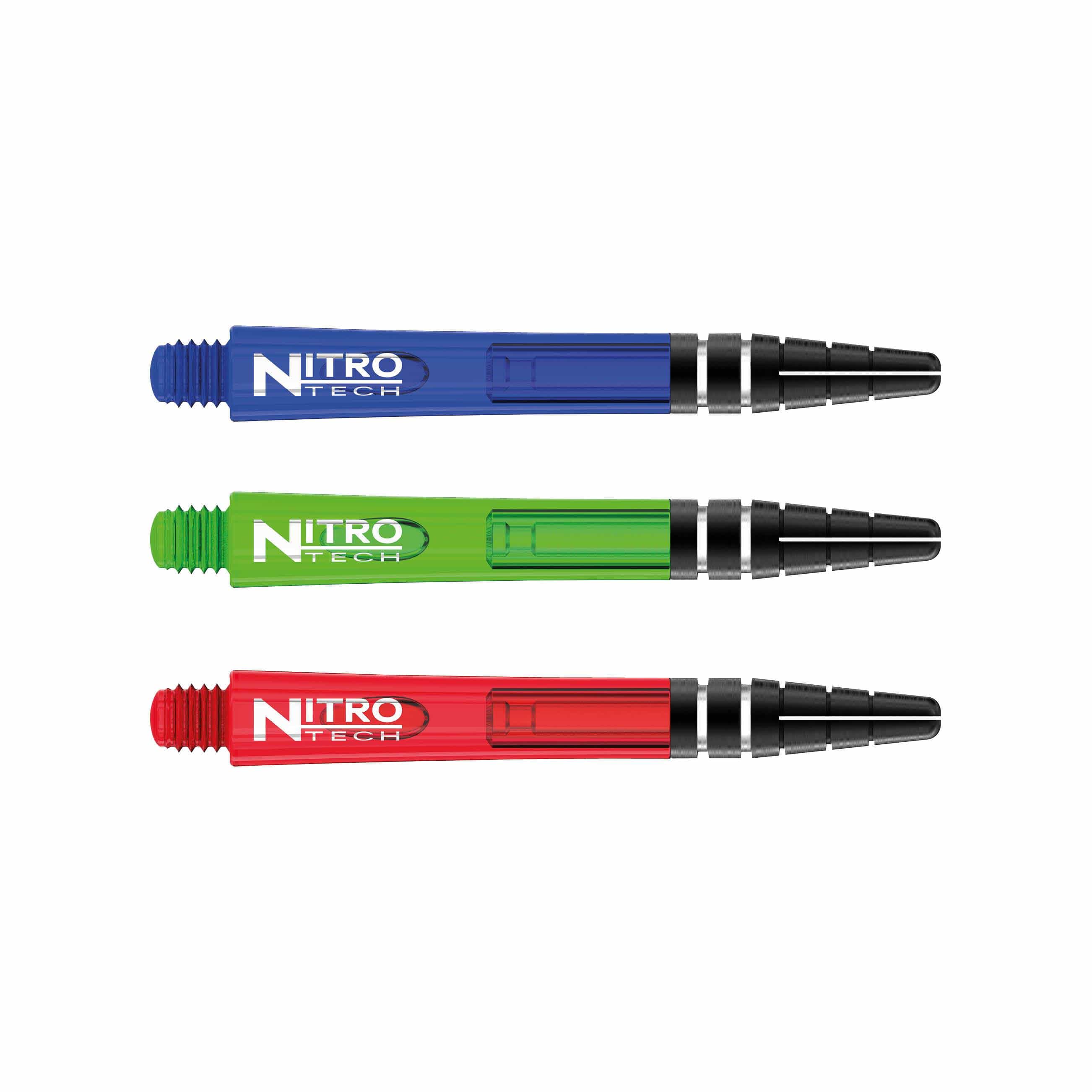 Nitrotech Schäfte Multipack 2 (12 Schäfte) - verschiedene Längen - DreamDarts Dartshop