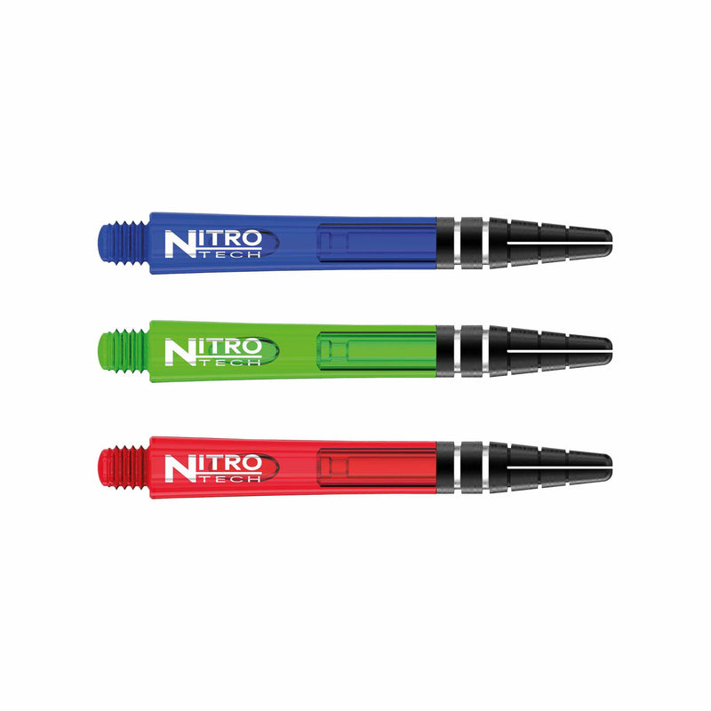 Nitrotech Schäfte Multipack 2 (12 Schäfte) - verschiedene Längen - DreamDarts Dartshop