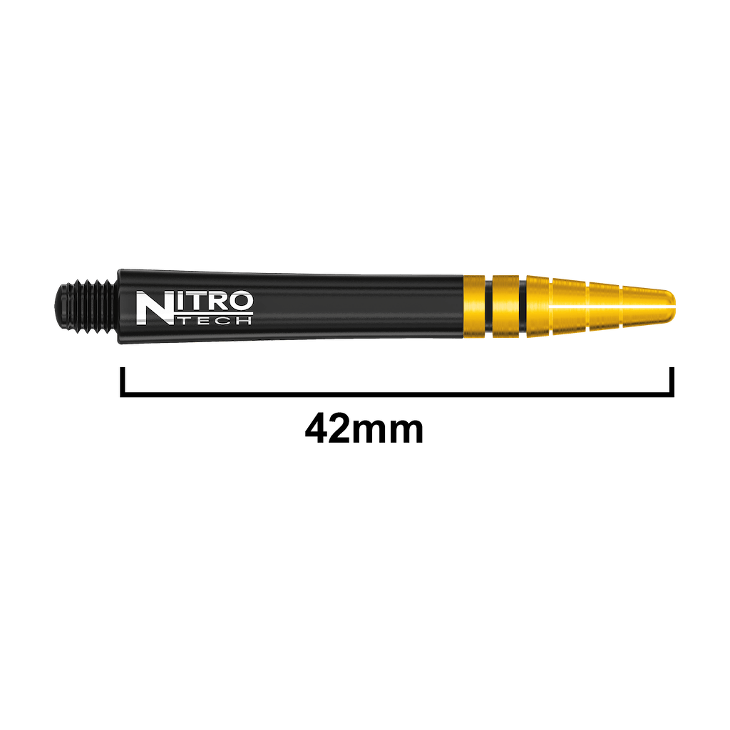 Nitrotech Schäfte Schwarz-Gold - DreamDarts Dartshop