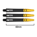 Nitrotech Schäfte Schwarz-Gold - DreamDarts Dartshop