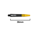 Nitrotech Schäfte Schwarz-Gold - DreamDarts Dartshop