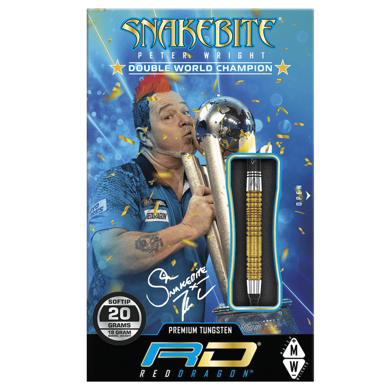 Peter Wright Snakebite Double World Champion SE Gold Plus Softdarts - DreamDarts Dartshop