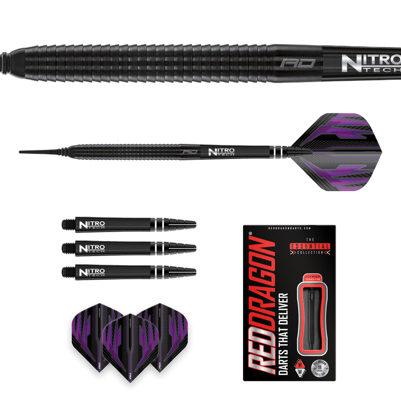 Red Dragon Razor Edge Black Softdarts - DreamDarts Online Dartshop