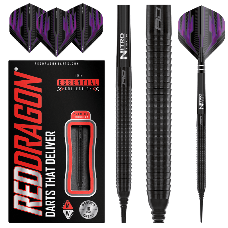 Red Dragon Razor Edge Black Softdarts - DreamDarts Online Dartshop