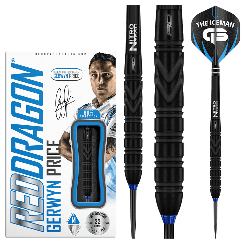 Gerwyn Price - Back to Black Steeldarts - DreamDarts Dartshop