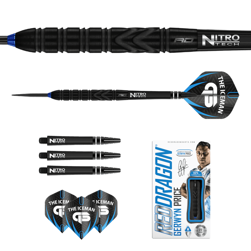 Gerwyn Price - Back to Black Steeldarts - DreamDarts Dartshop