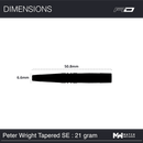 Red Dragon Peter Wright World Champion Tapered SE Steeldarts - DreamDarts Online Dartshop