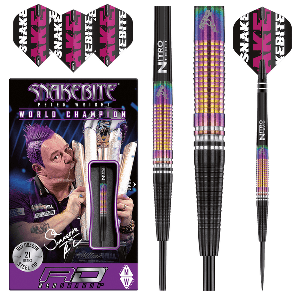 Red Dragon Peter Wright World Champion Tapered SE Steeldarts - DreamDarts Online Dartshop