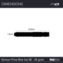 Red Dragon Gerwyn Price Blue Ice SE Steeldarts - DreamDarts Online Dartshop