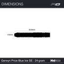 Red Dragon Gerwyn Price Blue Ice SE Steeldarts - DreamDarts Online Dartshop