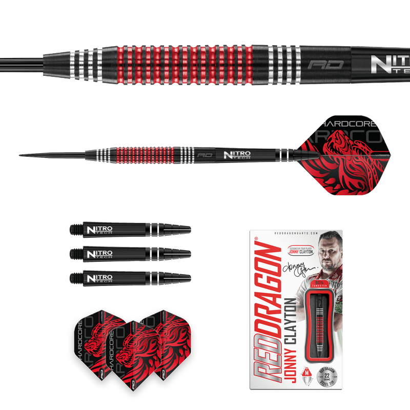 Red Dragon Jonny Clayton SE Steeldarts - DreamDarts Online Dartshop