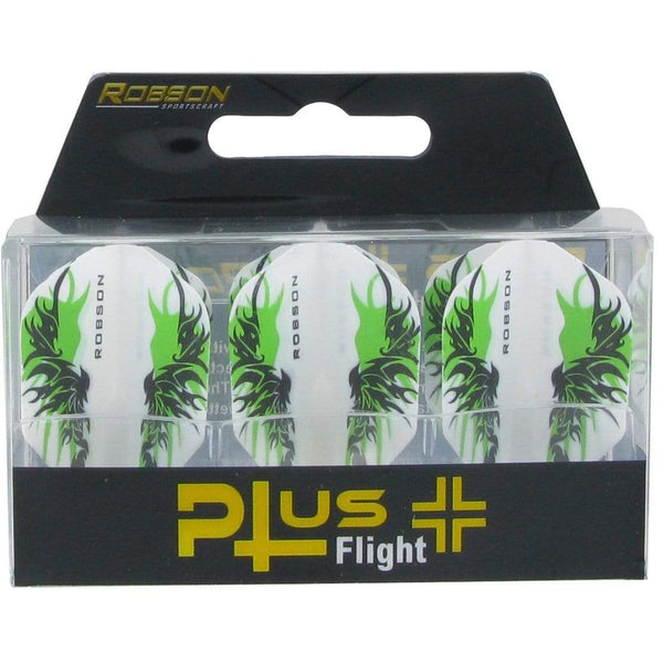 Robson Plus Flight Std. Finn White - DreamDarts Online Dartshop