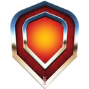 Shot Americana Chrome Small Flights - DreamDarts Dartshop