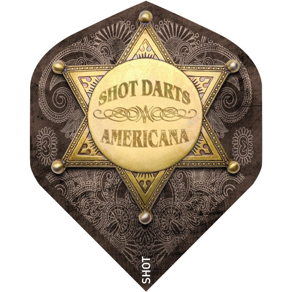 Shot Americana Tin Standard Flights - DreamDarts Dartshop