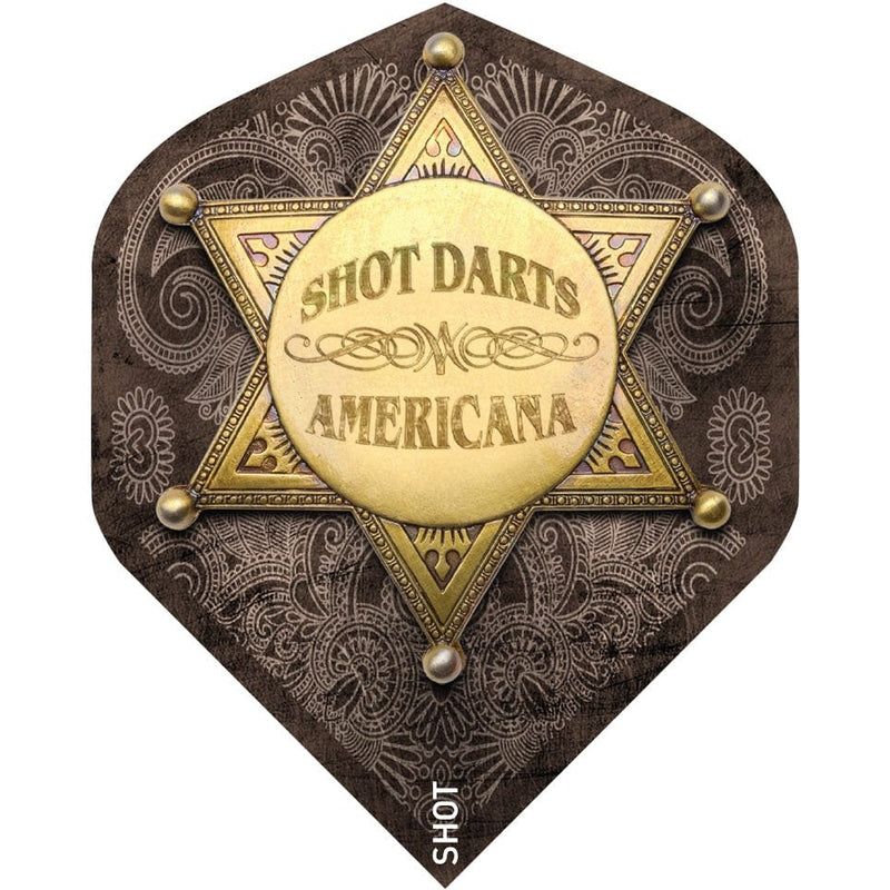 Shot Americana Tin Standard Flights - DreamDarts Dartshop