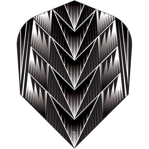 Tribal Weapon Black Flights No.6 - DreamDarts Dartshop