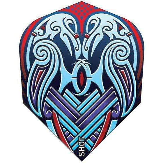 Viking Raven Blue Flights - Small Standard - DreamDarts Dartshop
