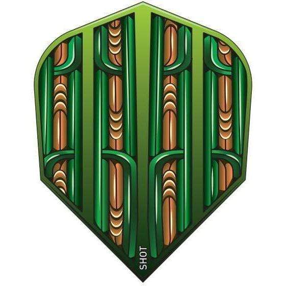 Warrior Rutene Green Flights - Small Standard - DreamDarts Dartshop