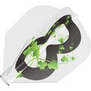 8 Flight No6 Shape Debra Ivey White Print Flights - DreamDarts Online Dartshop