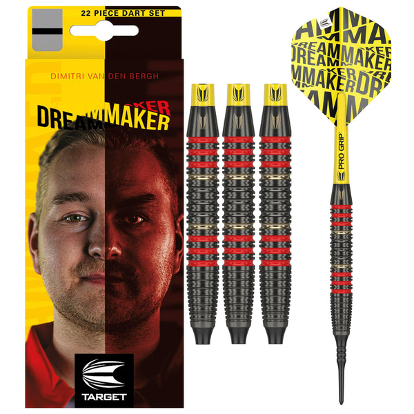 DIMITRI VAN DEN BERGH 18G BRASS SOFT DARTS - DreamDarts Dartshop