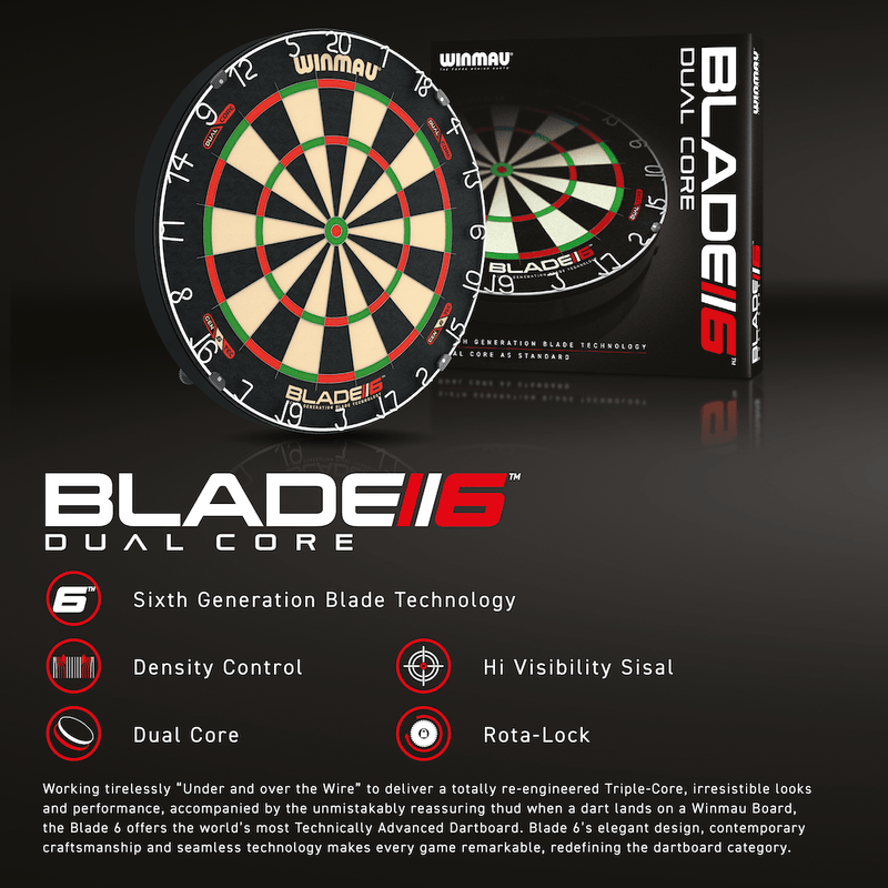 Blade 6 Dual Core Dartboard - DreamDarts Dartshop