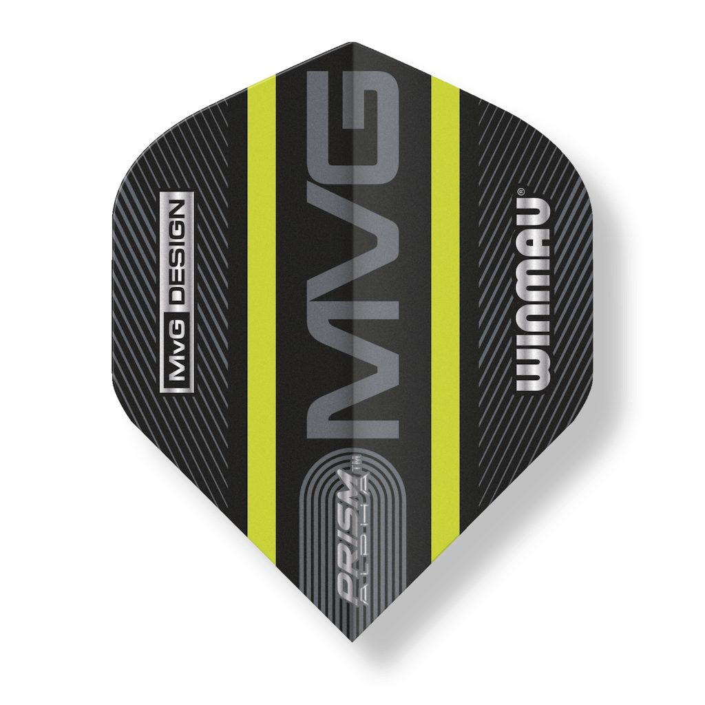 Winmau Prism Delta MvG Flight Gelb-Grün-Weiß Winmau Prism Delta MvG Flight Gelb-Grün-Weiß