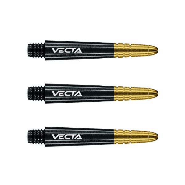 Vecta Black - Gold Schäfte - DreamDarts Dartshop