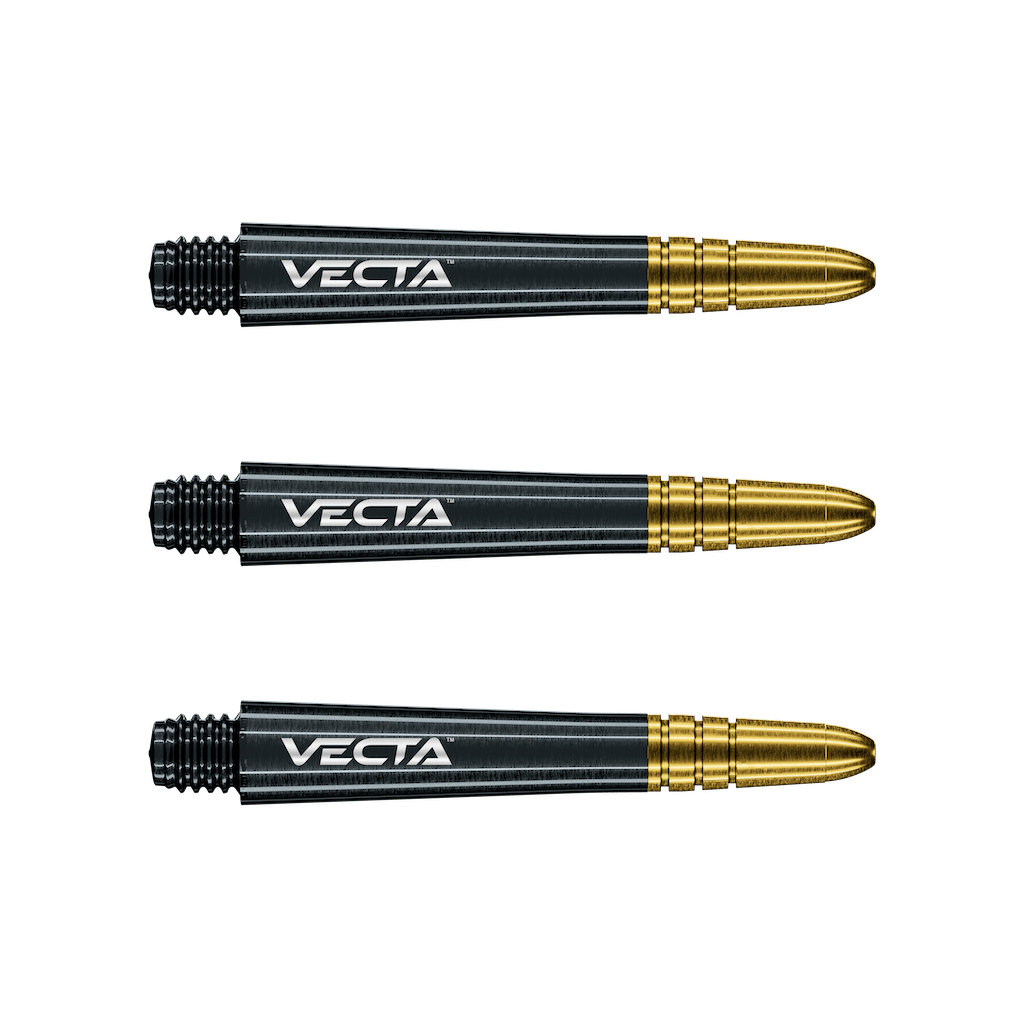 Vecta Black - Gold Schäfte - DreamDarts Dartshop