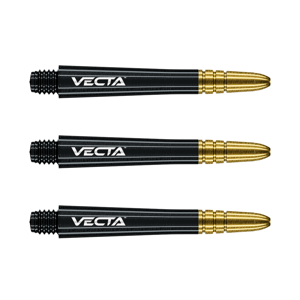 Vecta Black - Gold Schäfte - DreamDarts Dartshop