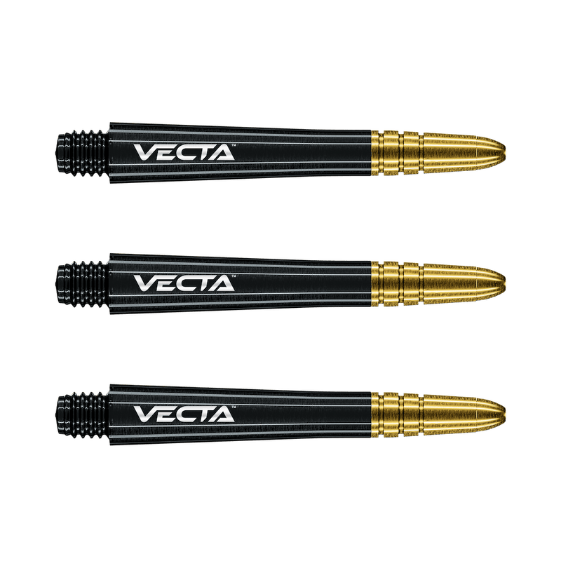 Vecta Black - Gold Schäfte - DreamDarts Dartshop
