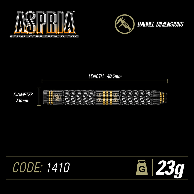 Aspria Steeldarts - Torpedo Barrel - DreamDarts Dartshop