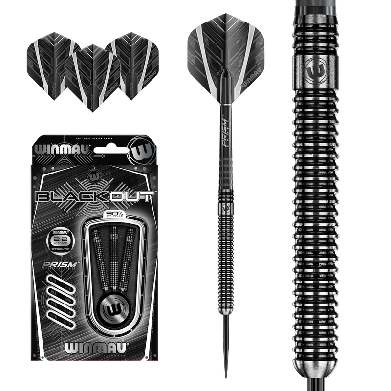 Winmau Blackout 90% Tungsten Steeldarts - DreamDarts Dartshop